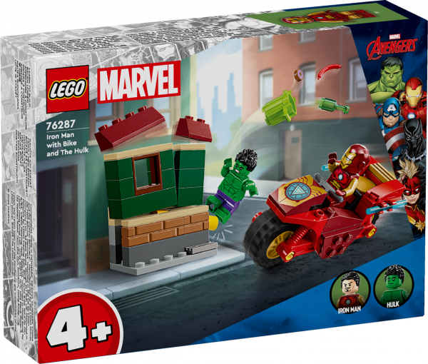 Iron Man mit Bike und der Hulk